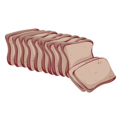 Bread whole grain bread icon