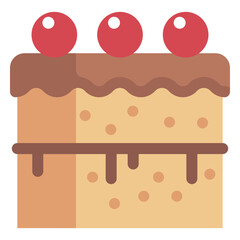 Cherry cake icon