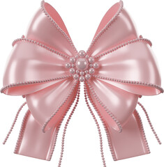 ribbon bow_3D Illustration