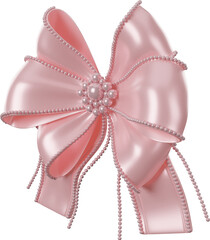 ribbon bow_3D Illustration
