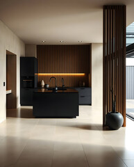 Modern Minimalist Kitchen Interior