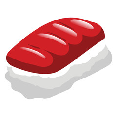 Maguro tuna sushi icon
