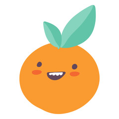 Orange summer cute icon