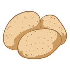 Potato illustration food