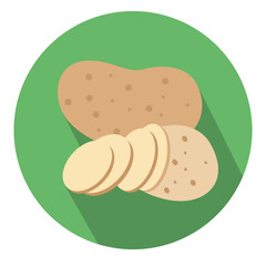 Potato circle icon