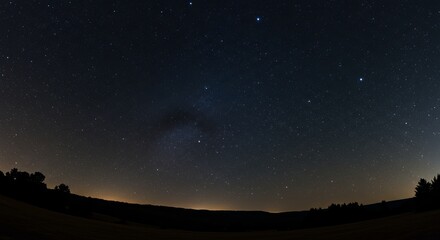 Night sky with stars.