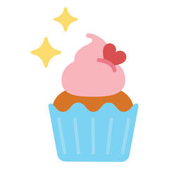 Sparkly cupcake