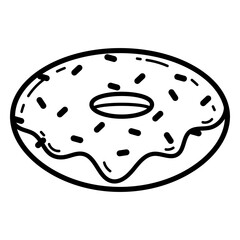 Sprinkle donut stroke