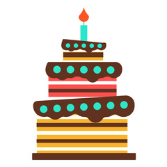 Three floors birthday cake