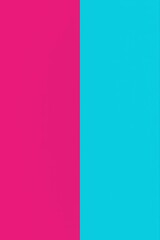 Fototapeta premium Vibrant split background with bold pink and bright teal colors