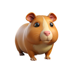 Guinea Pig 3D Transparent Background Image