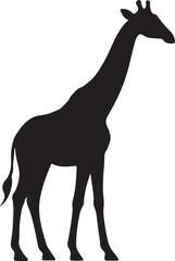 giraffe silhouette vector