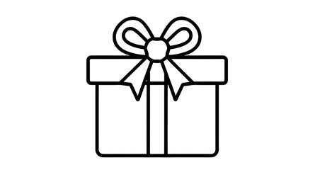 gift, box, icon, vector, present, illustration, surprise, celebration, birthday, christmas, new year, holiday, wrapped, ribbon, bow, decorative, symbol, design, flat, minimal, graphic, packaging, rewa