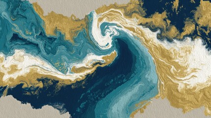 Naklejka premium Abstract Fluid Art