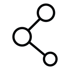 Vector art of simple network connection icon