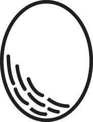 simple striped egg logo design