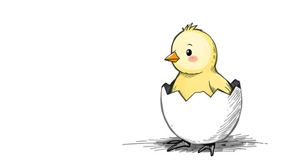 chick breaking egg cartoon, baby chick hatching cartoon, chick coming out of egg, egg crack cartoon, chick inside egg cartoon, cartoon chick illustration, chick hatching vector, newborn chick cartoon,