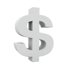 Fototapeta premium Three-dimensional dollar sign graphic.