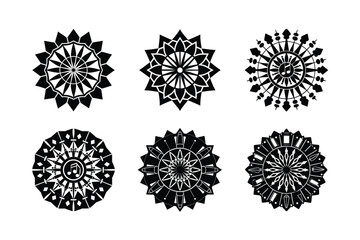 Silhouette Beautiful Teaching Mandala