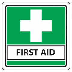 Fototapeta premium First aid kit symbol and medical cross illustration
