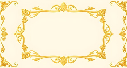 golden, frame, isolated, border, decorative, vintage, luxury, elegant, ornate, classic, design, template, gold, background, vector, artwork, shiny, empty, rectangular, round, antique, metallic, photo 