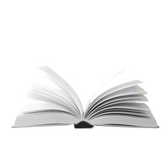 Obraz premium A minimalist monoline book with open pages.