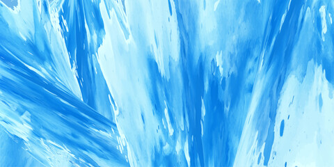Artistic blue painted watercolor background with abstract brush strokes, soft textured design, creative artistic backdrop for modern artwork, digital design, decorative surface, and backdrop.
