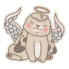 Dog cute angel animals