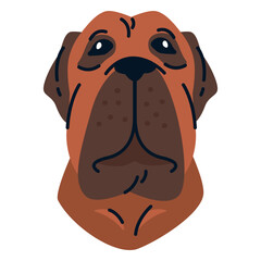 Fila brasileiro illustration