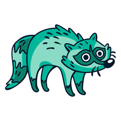 Racoon cartoon