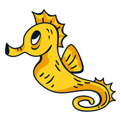 Sea horse cartoon