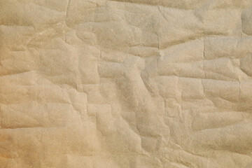 Old weathered crumpled yellowed paper texture