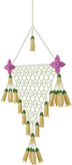 Traditional Thai Flower Hanging_3D Illustration