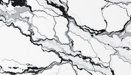 Obraz premium White marble with black veins abstract texture background