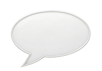 Blank speech bubble icon for communication and design projects or creative graphic backgrounds