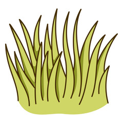 Garden grass icon