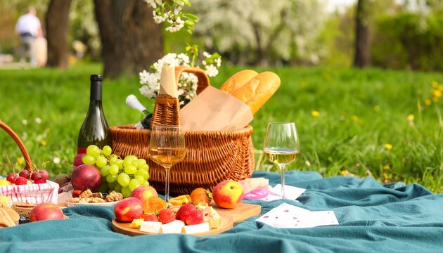 Midday park picnic - Powered by Adobe