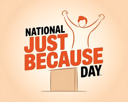 National just because day celebration illustration