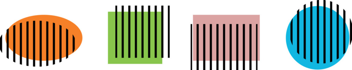 Business Barcode Label and Price Tag Vector Illustration – Black Metal Scan Line Icon for Retail Market Commerce, Product Sale, Shopping Data Information, Laser Scanner Object Symbol for Buy and Trade