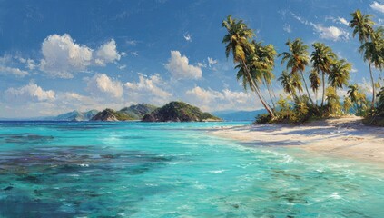 Fototapeta premium Tropical island paradise