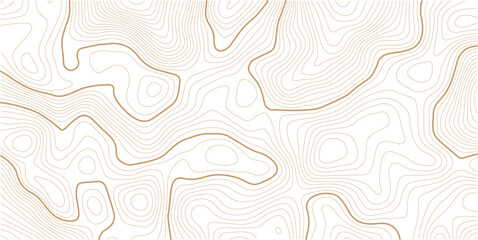 Topographic map background. Golden line topography map contour background