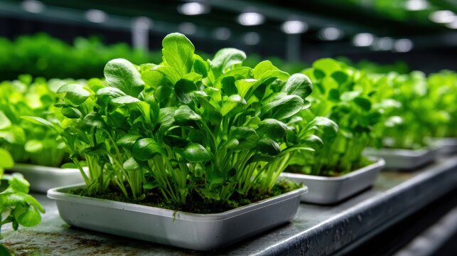 Fresh, vibrant young plants flourishing in a nurturing growth environment symbolize life, vitality, and the importance of sustainable practices in modern agriculture and gardening.