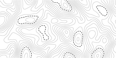 Fototapeta premium Vector seamless background, subtle pattern. topographic map background concept