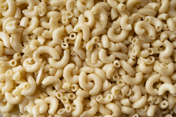 Delicious close-up of freshly prepared Italian Cavatappi pasta. Spiral-shaped tubular pasta on a plate