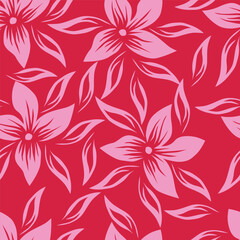 Beautiful ditsy floral pattern with cute abstract flowers Digital Dupatta Design and pattern