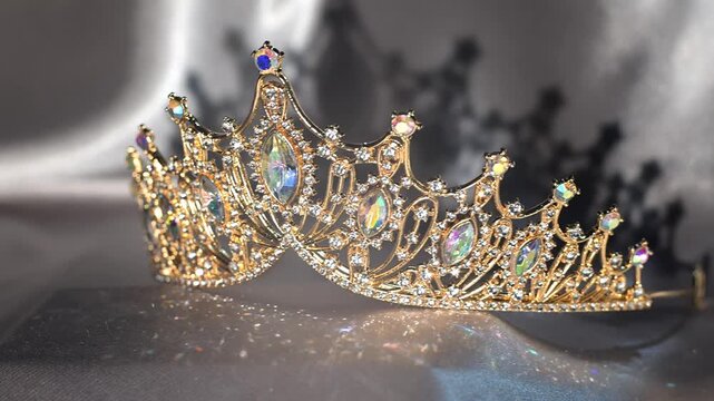 Royal crown for wedding with boreale gems. Jewellery