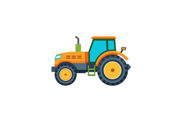 tractor isolated on white background