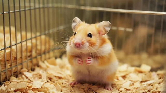 hamster in a cage