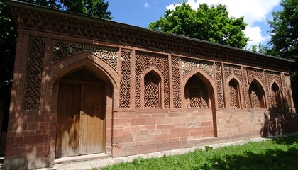 Ornate brick facade with decorative arches.