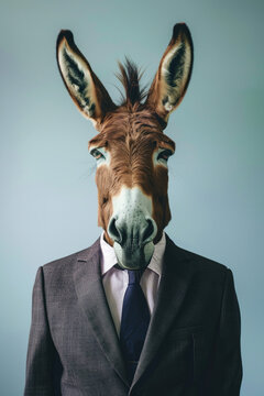 Esel im Anzug &ndash; humorvolles Tierportr&auml;t